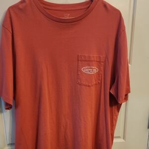 Vineyard Vines Red Short Sleeve Tee Relaxed Fit